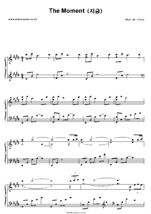 Yiruma The Moment Piano sheet music pdf