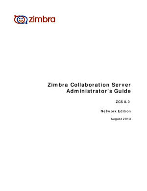 Zimbra NE Admin Guide 806