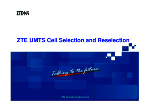 ZTE UMTS Cell Selection and Reselection-54