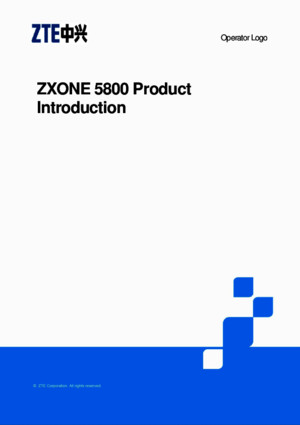ZTE+ZXONE+5800+Datasheet