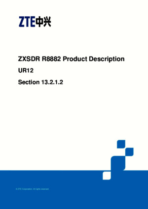 ZTE ZXSDR R8882 Product Description
