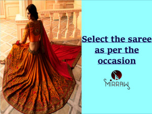 Select brand new sarees as per occasion