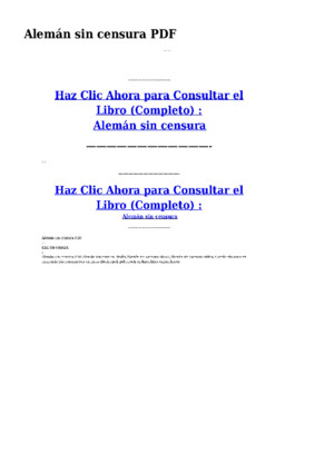 Aleman Sin Censura PDF