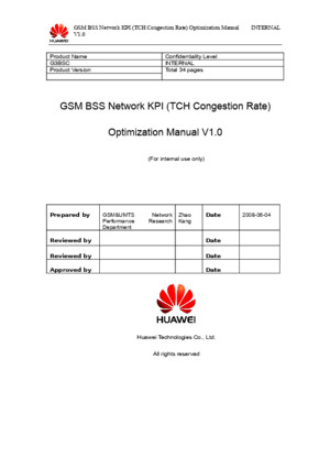 05 GSM BSS Network KPI (TCH Congestion Rate) Optimization Manual - Buscar Con Google