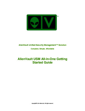 AlienVault USM AllinOne Getting Started Guide