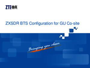 06 GU_OC02_E1_1 ZXSDR BTS Configuration for GU Co-Site (V409)