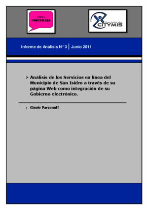Análisis Academico sobre los Servicios en línea del Municipio de San Isidro a través de su página Web como integración de su Gobierno electrónico