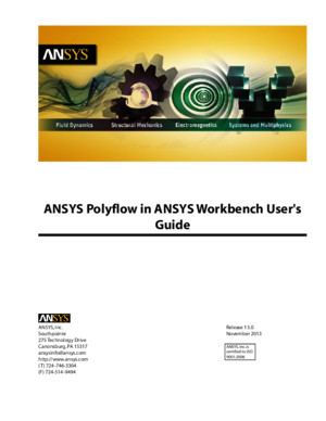 ANSYS Polyflow in ANSYS Workbench Users Guide