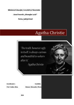 Atestat engleza- Agatha Christie