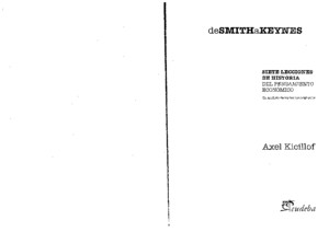 Axel-Kicillof de Smith a Keynes Siete Lecciones de Historia Del Pensamiento Economico