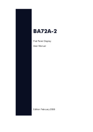 BA72A LCD Operating Manual English