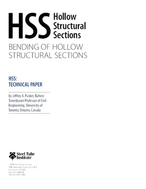 Bending of Hollow Structural Sections PDF 1 1