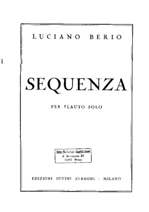 Berio, Luciano - Sequenza 7 Per Oboe Solo