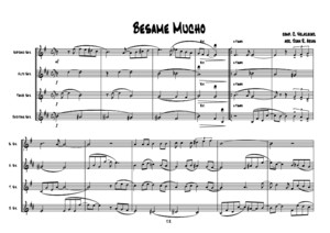 Besame Mucho Score+Partes Sax Quartet