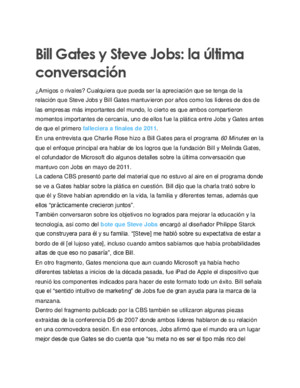 Bill gates y Steve Jobs