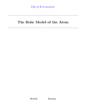 Bohr ing Model of the Atom