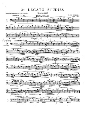 Bordogni - 24 Legato Studies (Trombone)