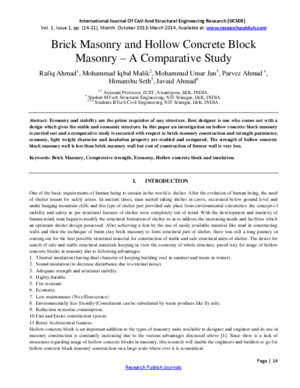 Brick Masonry and Hollow Concrete Block Masonry – A Comparative Study-66pdf
