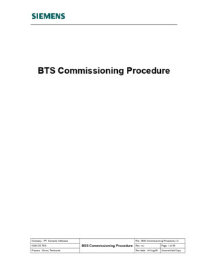 BSS Commissioning Procedure v0