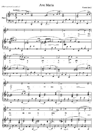 Caccini - Ave mAria - Piano Soprano