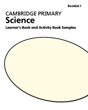 Cambridge Primary Science Learners Book and Activity Book Samples