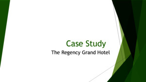 Case Organizational Behavior- case Regency Hotel