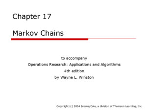 Chapter 14 Game Theory to accompany Operations Research: Applications and Algorithms 4th edition by Wayne L Winston Copyright (c) 2004 Brooks/Cole, a