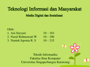 Chapter 3 - Media Digital n Sosialisasi PPT
