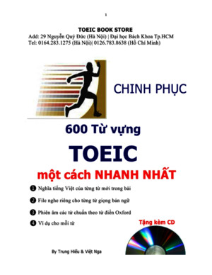 Chinh phuc 600 words Toeicpdf