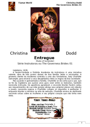 Christina Dodd - The Governess Brides 01 - Entregue (Rules of Surrender)(Tiamat-World)