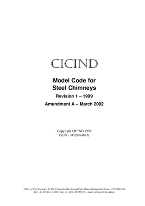 CICIND - Model code for steel chimneys_1999pdf