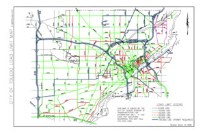 City of Toledo Load Limit Map