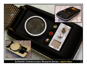 Classic Star Trek Alpha Communicator Blueprints