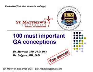 100 Gross Anatomy Conceptions