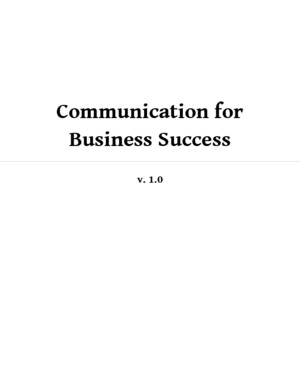 Communication for Business Success