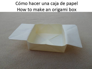 Cómo hacer una caja de papel - How to make an origami box