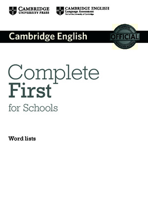 Complete First for Schools Wordlist