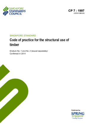 CP 7 1997(2014) Code of practice for the structural use of timber