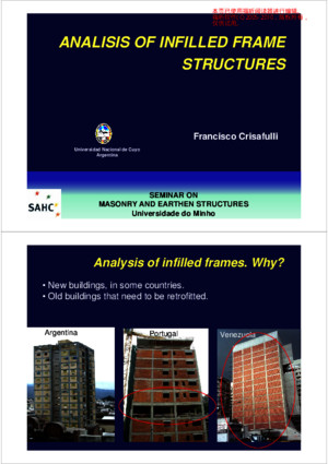 Crisafulli FJ –PPT-Analysis of infill frame structures