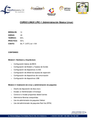 CURSO LINUX LPIC-1 Administracion Basica Linux