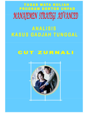 Cut Zurnali Analisis Kasus Manajemen Strategi Advanced