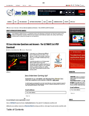 115 Java Interview Questions and Answers - The ULTIMATE Listpdf
