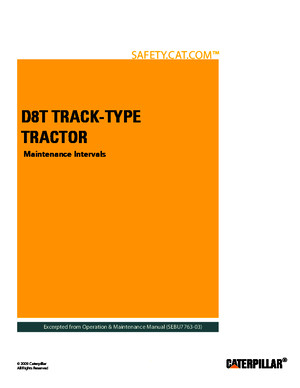 D8T Track-Type Tractor-Maintenance Intervals
