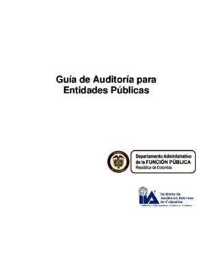 DAFP - Guía de Auditoría para Entidades Públicas