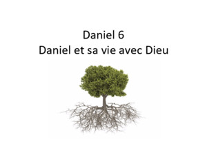 Daniel 6 Daniel et sa vie avec Dieu Daniel et sa vie avec Dieu « Quand Daniel apprit que ce décret avait été signé, il entra dans sa maison; les fenêtres
