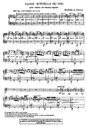De Falla - Danza Del Fuoco (Piano)
