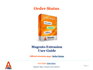 Delivery Date: Magento Extension by Amasty User Guide