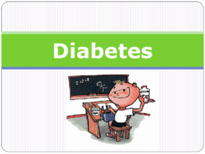 Diabetes O que é a diabetes? A diabetes é uma doença crónica que se caracteriza pelo aumento dos níveis de açúcar (glicose) no sangue e pela incapacidade