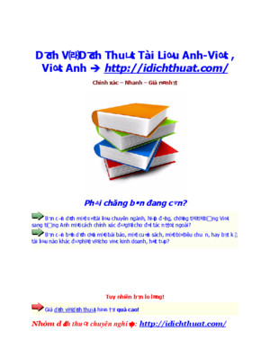 Dịch thuật việt anh hay 2013