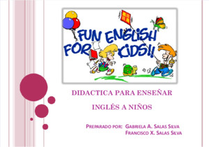 Didactica Para Enseñar Inglés a Niños